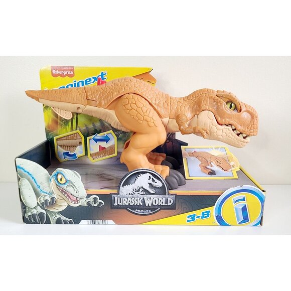Fisher-Price Imaginext Jurassic World Thrashin Action T. Rex Toy Figure - Picture 1 of 7